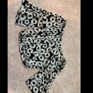 Off the shoulder flower top